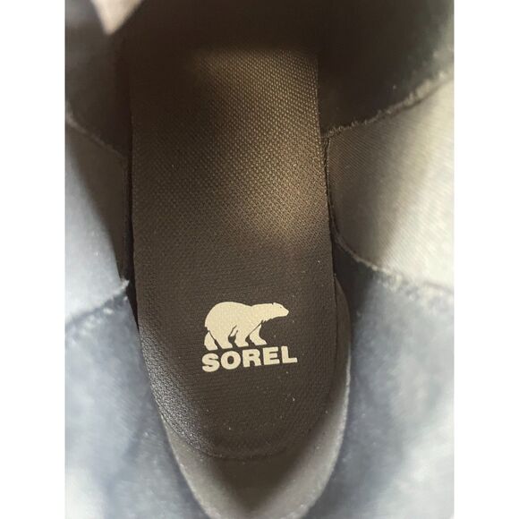 Sorel Evie II Women's Boot Chelsea Bootie Slip-On Wedge Leather US 9 Gray Shoes - Picture 7 of 10